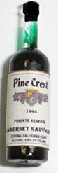 Dollhouse Miniature Pine Crest Cabernet Sauvignon